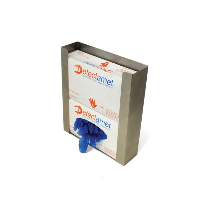 Caixa dispensadora de luvas de vinil em aço inoxidável - 2 caixas